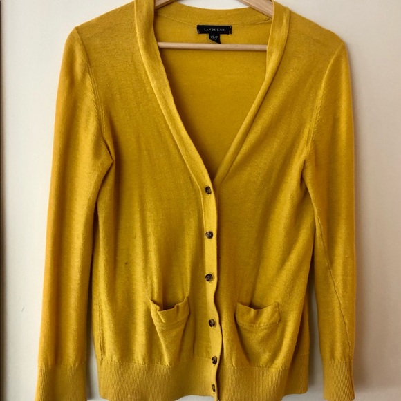 Landsend Lightweight Cardigan Size 2P - Picture 3 of 4